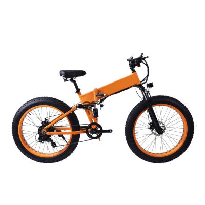 Electric fat tire mountain bike with suspension powerful rear motor 36V10AH lithium battery  #HM0426F